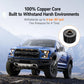 Copper-core TPMS tire pressure sensor with black housing and valve stem