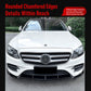 Mercedes E-Class front bumper with black lip spoiler installed