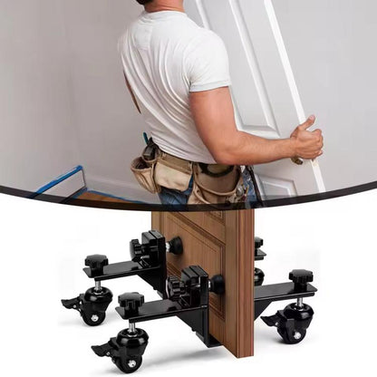 Door Carrying Dolly Adjustable Panel Roller Cart With Lockable Swivel Casters, 2-Piece Set