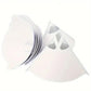Disposable paint strainer paper cones with fine nylon mesh, stack of white cones