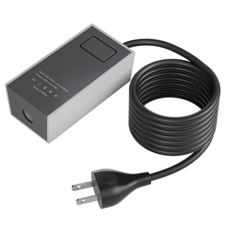 Starlink Mini 60W power adapter with US plug and 1.8 m cable