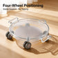 360-degree sliding disc trainer board with knee pad, clear rim and four wheels