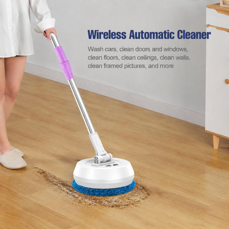 Electric Window Cleaner With Extension Pole Cordless Spin Scrubber
