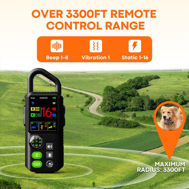 Smart Wireless Electronic Pet Fence Outdoor Waterproof Training Collar