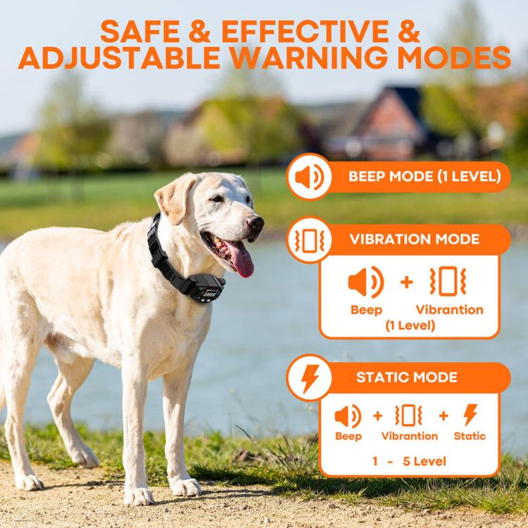 GPS Waterproof Electronic Fence Smart Training Collar for Pets