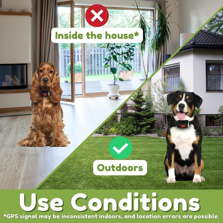 Smart Pet Outdoor Training Fence With GPS Wireless Waterproof Collar