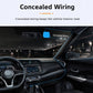 Dual-channel dash cam with concealed wiring, car interior installation view