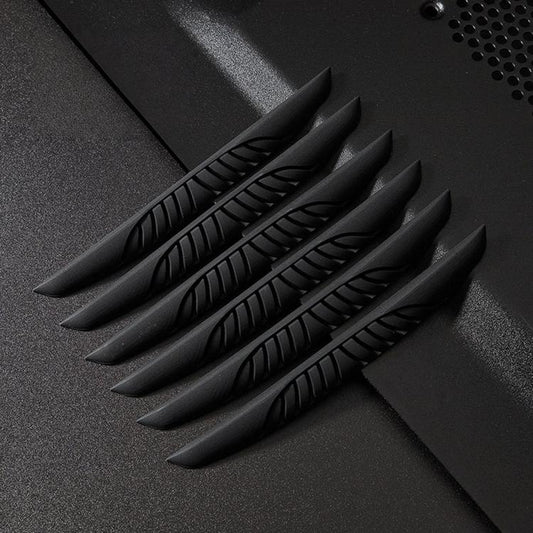 D-39 6pcs / Set Car Rearview Mirror & Door Edge Anti-Collision Strip Anti-Scratch Door Decor Sticker