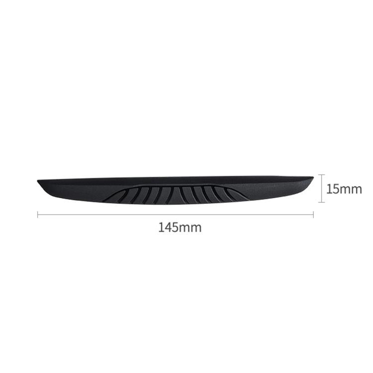 Black car door edge anti-scratch strip sticker, 145mm long and 15mm wide