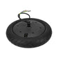 Rear hub motor wheel with top cover and exposed wire harness, black tire