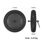 Rear wheel assembly dimensions 311mm diameter, 63mm width, black tire and hub