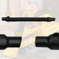 Black ribbed vacuum hose with connector ends, straight-uncoiled view