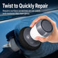 Car wax polisher applicator in use on car surface with twist-on cap