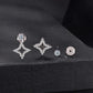 S925 Sterling Silver Detachable Moissanite Stud Earrings, MSE135