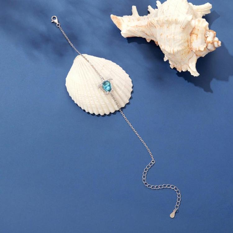 Copper-Plated White Gold Marine Animal Turtle Bracelet, YIB079