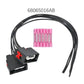 Front turn signal plug pigtail wiring harness with black housings and pink terminal guides