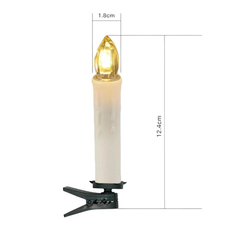 Colorful Christmas Changing Remote Control LED Candle Light Halloween LED Clip-On Candle Lamp