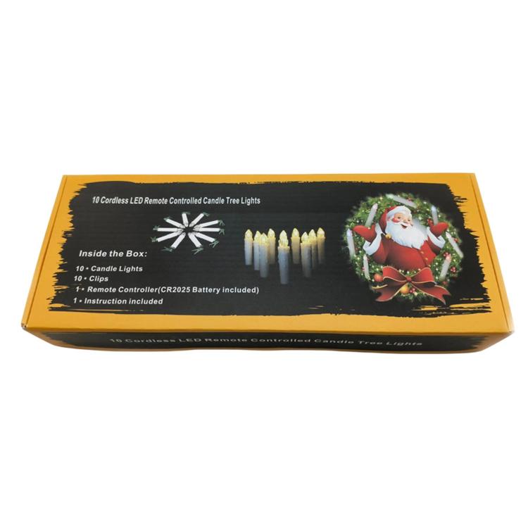 Colorful Christmas Changing Remote Control LED Candle Light Halloween LED Clip-On Candle Lamp