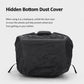 AOKING black rolling backpack with hidden bottom dust cover for wheels