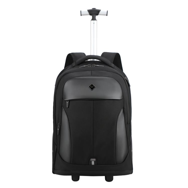 AOKING Wheeled Backpack for Travel 18cm Large Wheel Rolling Laptop Bag Business Trolley Backpack