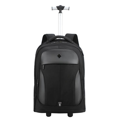 AOKING Wheeled Backpack for Travel 18cm Large Wheel Rolling Laptop Bag Business Trolley Backpack