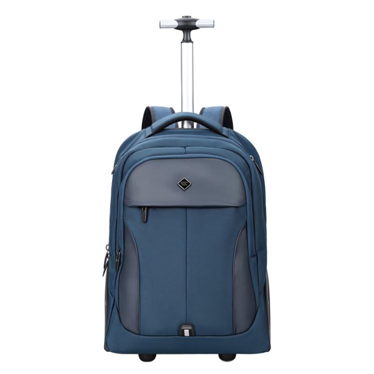 AOKING Wheeled Backpack for Travel 18cm Large Wheel Rolling Laptop Bag Business Trolley Backpack