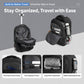 AOKING Wheeled Backpack for Travel 18cm Large Wheel Rolling Laptop Bag Business Trolley Backpack