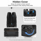 AOKING Wheeled Backpack for Travel 18cm Large Wheel Rolling Laptop Bag Business Trolley Backpack