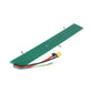 Long green battery protection circuit board with wire harness and yellow plug connectors