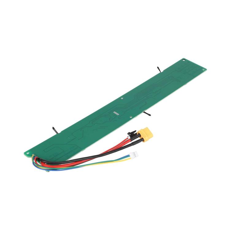 Long green battery protection circuit board with wire harness and yellow plug connectors