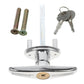 Garage Door Manual Cross Key Emergency Lock Handle Roller & Panel Door Lock Cylinder