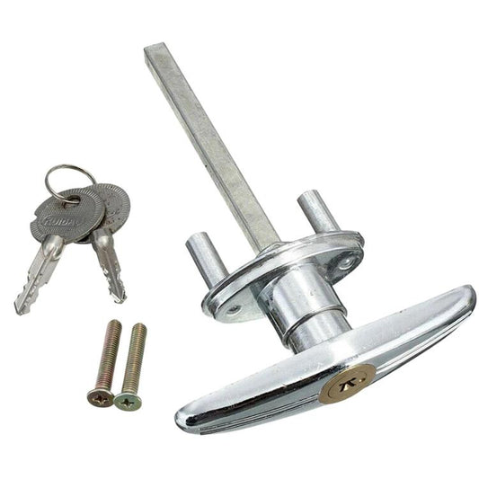 Garage Door Manual Cross Key Emergency Lock Handle Roller & Panel Door Lock Cylinder