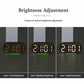 Digital Alarm Clock With Bottom Ambient Light Displaying Time Weekday Date Temperature