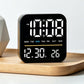 Digital Alarm Clock LED Desk Clock with Night Light USB Output Dimmable Display