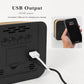Digital Alarm Clock LED Desk Clock with Night Light USB Output Dimmable Display