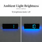12.6 Inch LED Desk Clock Large Digital Wall Clock With RGB Ambient Light Temp / Date / Week / DST / Timer