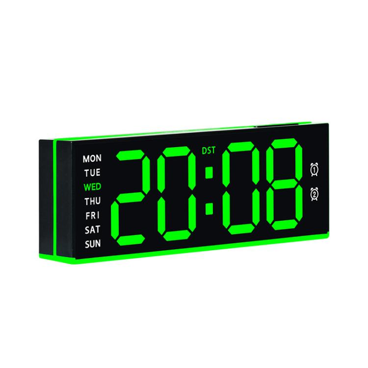 Digital Alarm Clock with Bottom Ambient Night Light with Dual Alarms, USB Output & Adjustable Volume