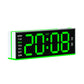 Digital Alarm Clock with Bottom Ambient Night Light with Dual Alarms, USB Output & Adjustable Volume