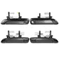 Set of four black exterior door handles with mounting springs and brackets