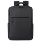Black waterproof laptop backpack with top handle and front zip pocket