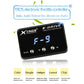Electronic throttle controller with black screen showing blue F-9 and MODE button