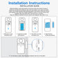 2 In 1 Wireless Door Window Alarm With Remote Control 130dB Magnetic Sensor For Home Security 4 Modes