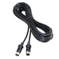 Black 3 m 13-pin speaker extension cable with two male plug connectors