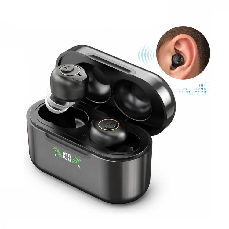 Goodmi Bluetooth Hearing Aids for Seniors App & Button Controlled Sound Amplifier with LED Display