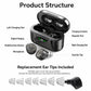 Goodmi Bluetooth Hearing Aids for Seniors App & Button Controlled Sound Amplifier with LED Display