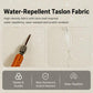 Water-repellent Tason fabric panel with water droplets; scratch-resistant coating