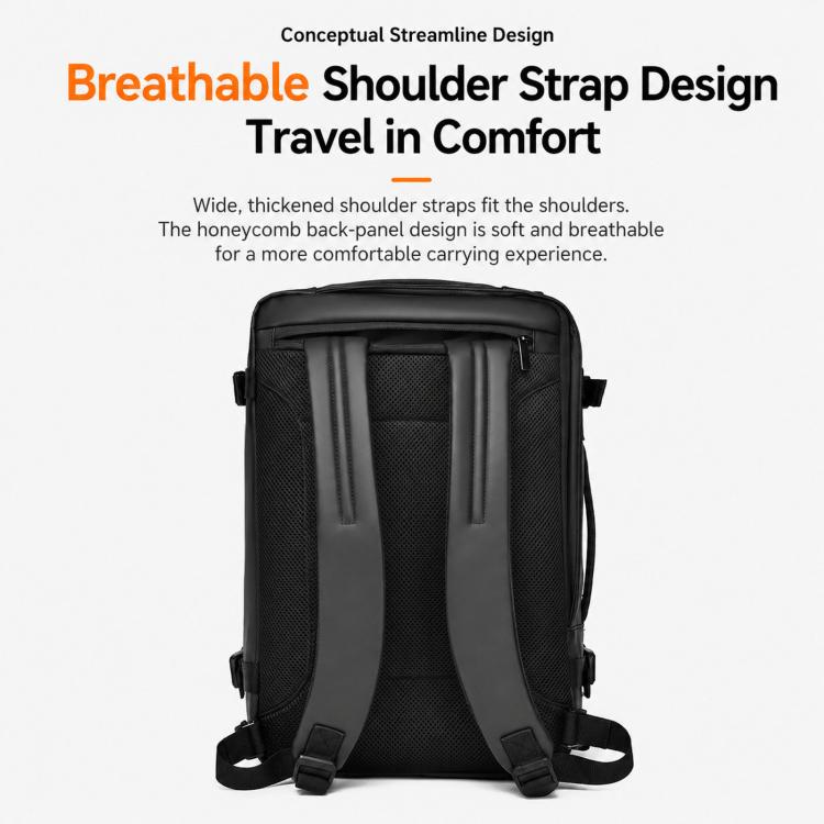 REMOID Travel Laptop Backpack Convertible Shoulder Bag With Luggage Strap