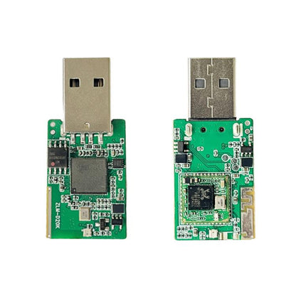 Wireless CarPlay adapter PCB module with dual USB connector boards