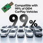 Wireless CarPlay adapter PCB module shown compatible with OEM cars