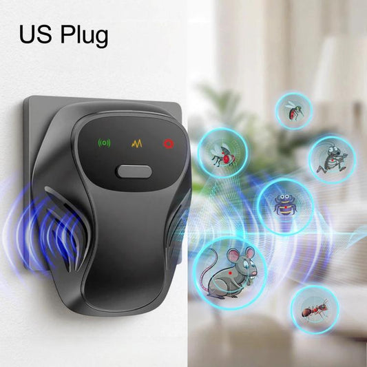 Ultrasonic Pest Repeller Plug in Indoor 4 Frequency Modes Electronic Pest Control for Mice Roach Spider Mosquito Fly, US Plug, EU Plug, UK Plug